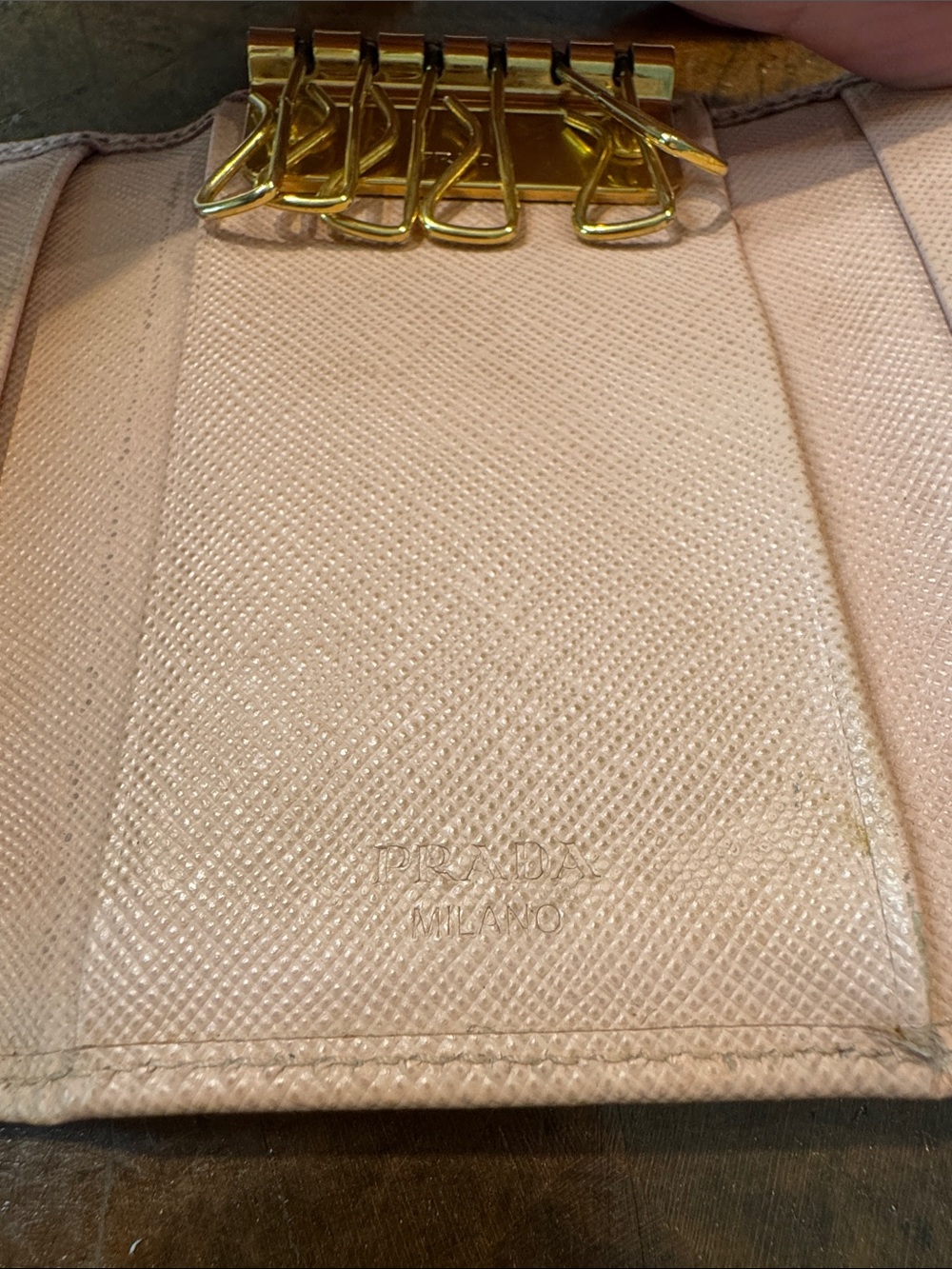PRADA Pink Saffiano Bow Wallet - Picture 11 of 11